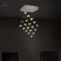 GIE EL - designerska, loftowa lampa sufitowa RECT kremowa LGH 0810