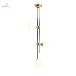 ARTERA - nowoczesna, skandynawska lampa sufitowa HARMONY 3 GOLD