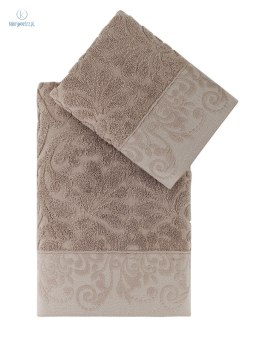 Karna Home - zestaw ręczników bawełnianych NOVRA cappuccino (50x90 cm)+(70x140 cm)