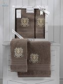 Karna Home - zestaw ręczników bawełnianych PAMES milky brown (50x90 cm)+(70x140 cm)