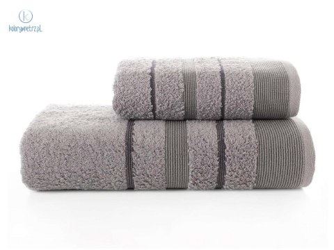 Karna Home - zestaw ręczników bawełnianych REGAL grey (50x90 cm)+(70x140 cm)