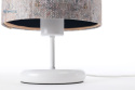 BPS Koncept - lampa stołowa z abażurem boho PORTLAND 0Q0s-C-002w, biała