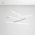 ARTERA - nowoczesna, designerska lampa wisząca TUBO 10 WHITE