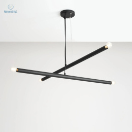 ARTERA - nowoczesna, designerska lampa wisząca TUBO 4 BLACK