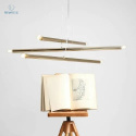 ARTERA - nowoczesna, designerska lampa wisząca TUBO 6 GOLD