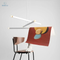 ARTERA - nowoczesna, designerska lampa wisząca TUBO 6 WHITE