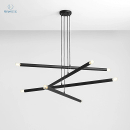 ARTERA - nowoczesna, designerska lampa wisząca TUBO 8 BLACK