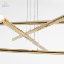 ARTERA - nowoczesna, designerska lampa wisząca TUBO 8 GOLD