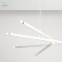 ARTERA - nowoczesna, designerska lampa wisząca TUBO 8 WHITE