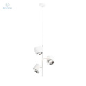 ARTERA - nowoczesna lampa wisząca typu spot BOT 3 VERTICAL, biała