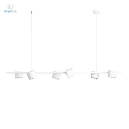 ARTERA - nowoczesna lampa wisząca typu spot BOT 6, biała