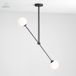 ARTERA - nowoczesna, skandynawska lampa sufitowa OHIO 2 BLACK