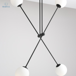 ARTERA - nowoczesna, skandynawska lampa sufitowa OHIO 4 BLACK