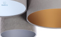 BPS Koncept - nowoczesna lampa sufitowa/plafon trio BEVAN, szara/3 kolory
