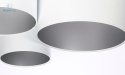 BPS Koncept - nowoczesna lampa sufitowa/plafon trio BEVIN, biała/srebrna