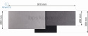 BPS Koncept - nowoczesna lampa sufitowa/plafon trio DOLAN, grafit/biała