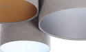 BPS Koncept - nowoczesna lampa sufitowa/plafon trio BRAM, szara/3 kolory