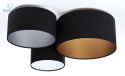 BPS Koncept - nowoczesna lampa sufitowa/plafon trio GILLIAN, czarna/3 kolory