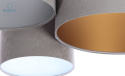 BPS Koncept - nowoczesna lampa sufitowa/plafon trio ROBIN, szara/3 kolory