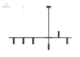 ARTERA - nowoczesna lampa wisząca TREVO 6 ALL BLACK