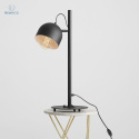 ARTERA - nowoczesna lampka stołowa/nocna BERYL BLACK