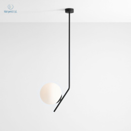 ARTERA - nowoczesna, skandynawska lampa sufitowa GALLIA BLACK LONG