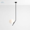 ARTERA - nowoczesna, skandynawska lampa sufitowa GALLIA BLACK LONG