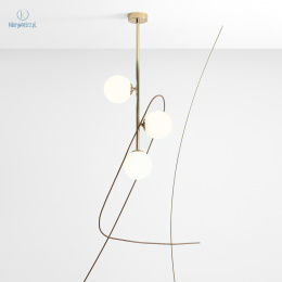 ARTERA - nowoczesna, skandynawska lampa sufitowa LIBRA 3 GOLD