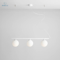 ARTERA - nowoczesna, skandynawska lampa wisząca BERYL 3 GLASS WHITE