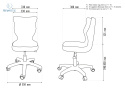 ENTELO - Krzesło dziecięce obrotowe(119-142 cm) PETIT VISTO, VS06