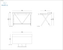UNIQUE - nowoczesne biurko AMY, 120x60 cm białe