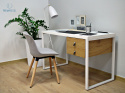 UNIQUE - nowoczesne biurko DELLA, 120x60 cm białe