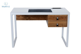 UNIQUE - nowoczesne biurko DELLA, 120x60 cm białe