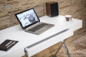 UNIQUE - nowoczesne biurko ZEFIR, 120x55 cm białe