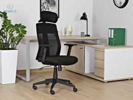 UNIQUE - nowoczesny fotel biurowy obrotowy EXPLORE, czarny