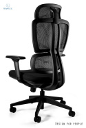 UNIQUE - nowoczesny fotel biurowy obrotowy DEAL II, czarny