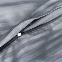 Darymex - Pościel satynowa CIZGILI ANTHRACITE 160x200 cm+2x(70x80 cm)