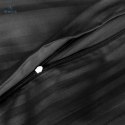 Darymex - Pościel satynowa CIZGILI BLACK 140x200 cm+1x(70x80 cm)