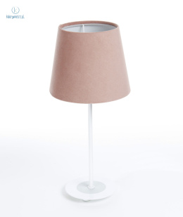 BPS Koncept - lampa stołowa/nocna z abażurem JASMIN BEBE, pudrowy róż