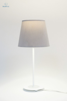 BPS Koncept - lampa stołowa/nocna z abażurem JASMIN BEBE, szara