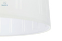 BPS Koncept - lampa wisząca z abażurem BOHO AURIS, biała(194)