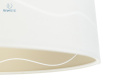 BPS Koncept - lampa wisząca z abażurem BOHO AURIS, biała(198)