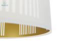 BPS Koncept - lampa wisząca z abażurem BOHO AURIS, biała(199)