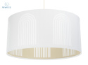 BPS Koncept - lampa wisząca z abażurem BOHO AURIS, biała(200)