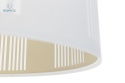 BPS Koncept - lampa wisząca z abażurem BOHO AURIS, biała(200)