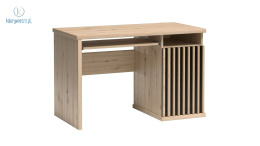 JARSTOL - nowoczesne biurko z wysuwaną półką na klawiaturę CALI, 120x78 cm - kolor dąb artsan