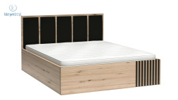 JARSTOL - nowoczesny zestaw mebli do sypialni CALI XL1, (łóżko 180x200 cm, szafa, 2x szafka nocna)