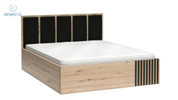 JARSTOL - nowoczesny zestaw mebli do sypialni CALI S2, (łóżko 140x200 cm, szafa, 2x szafka nocna)