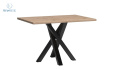 JARSTOL - nowoczesny/loftowy, mały stół rozkładany do salonu/jadalni, 120-160 cm