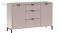 JARSTOL - designerska komoda w stylu glamour z szufladami LINKaSTYLE, 135x86 cm - kolor kaszmir